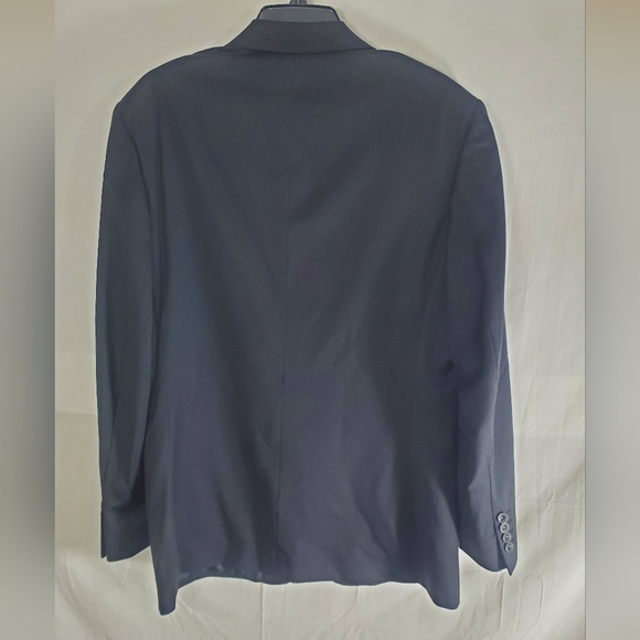 Cerruti 1881 Men’s Black Italian Wool 3 Button Blazer 2pc Suit 48R 32x35 New - Picture 4 of 14